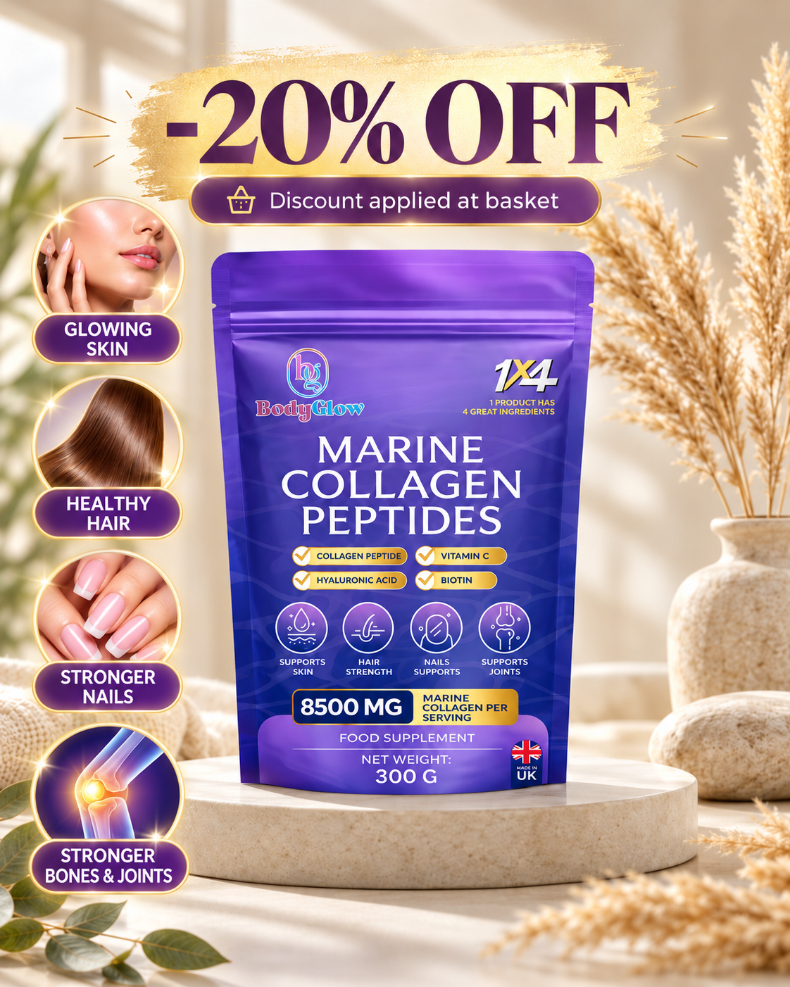 Advanced Marine Collagen for Skin, Hair & Nails